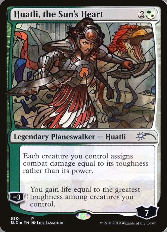 Huatli, the Sun's Heart card front
