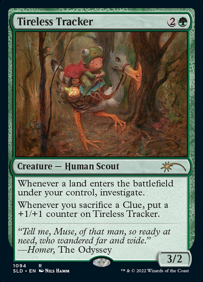 Tireless Tracker card front