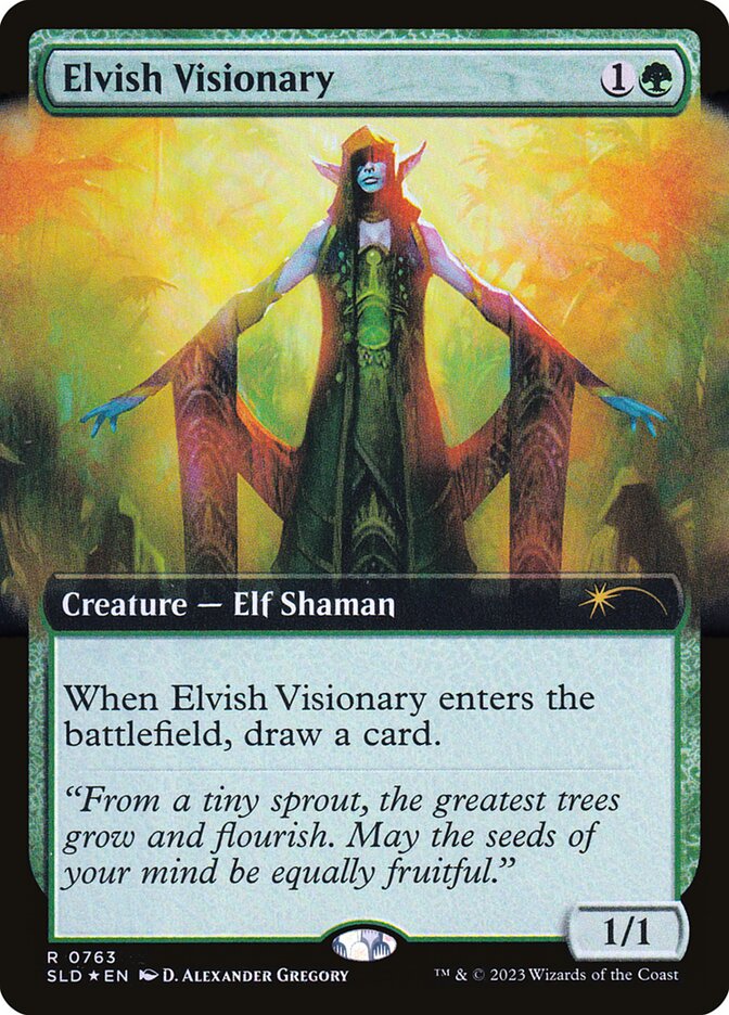 Elvish Visionary card front