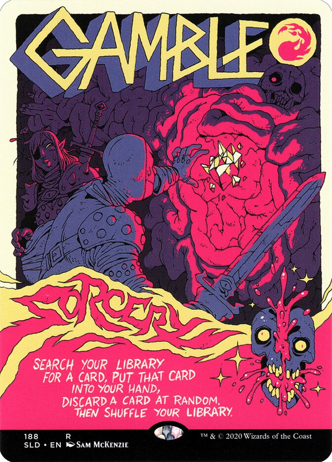 Gamble card front