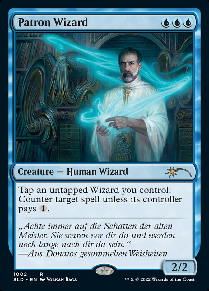 Patron Wizard card front