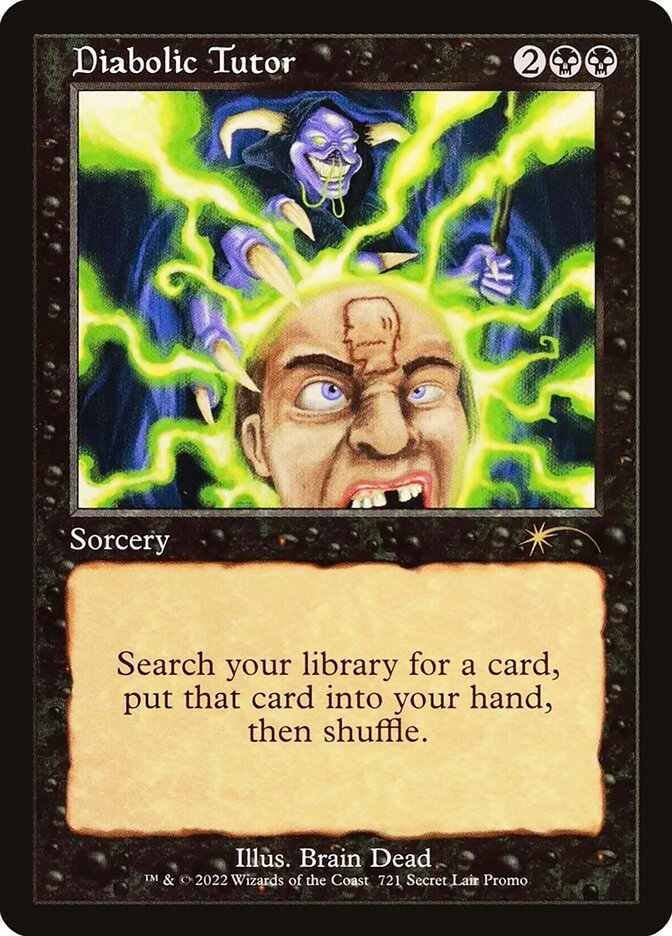 Diabolic Tutor card front
