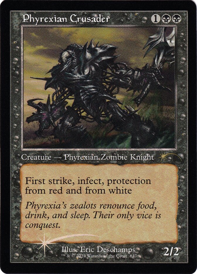 Phyrexian Crusader card front