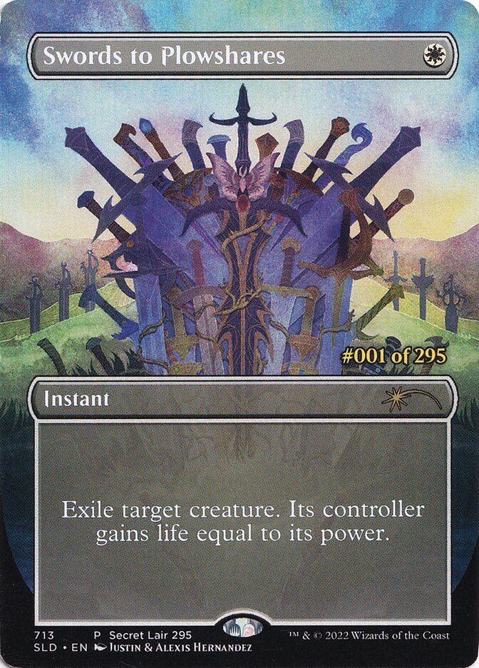 Swords to Plowshares card front