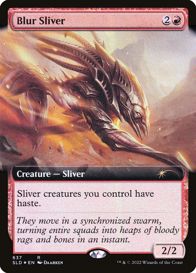 Blur Sliver card front