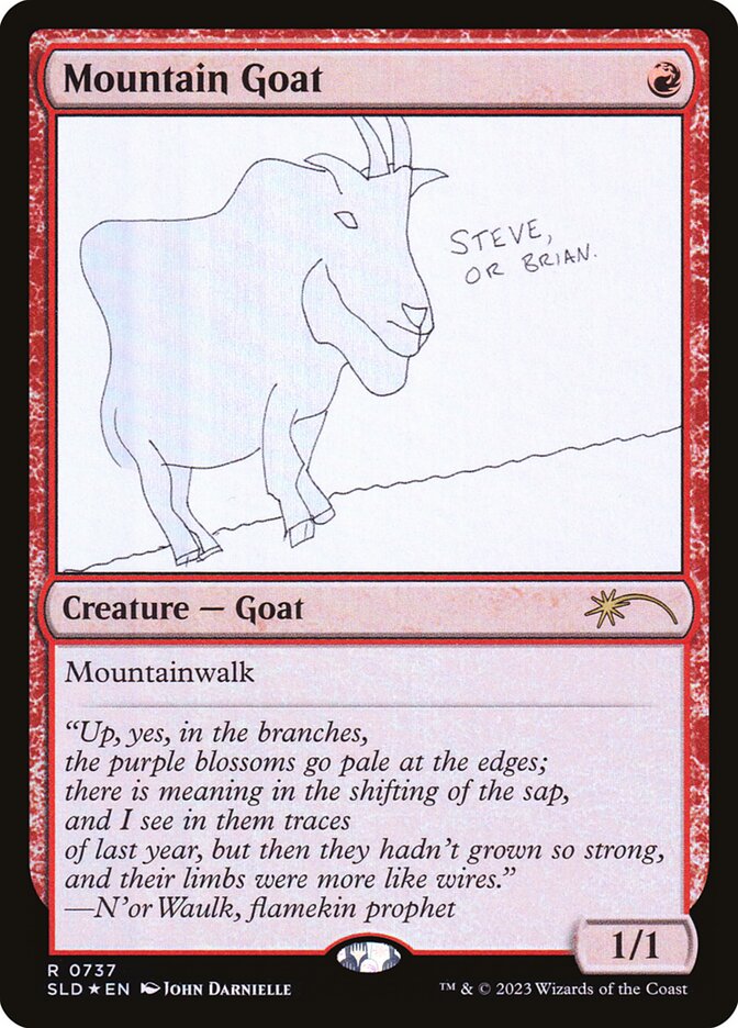 Mountain Goat card front