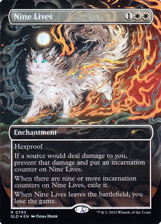 Nine Lives card front
