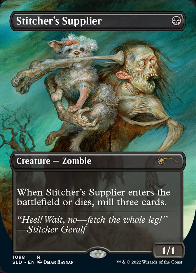 Stitcher's Supplier card front