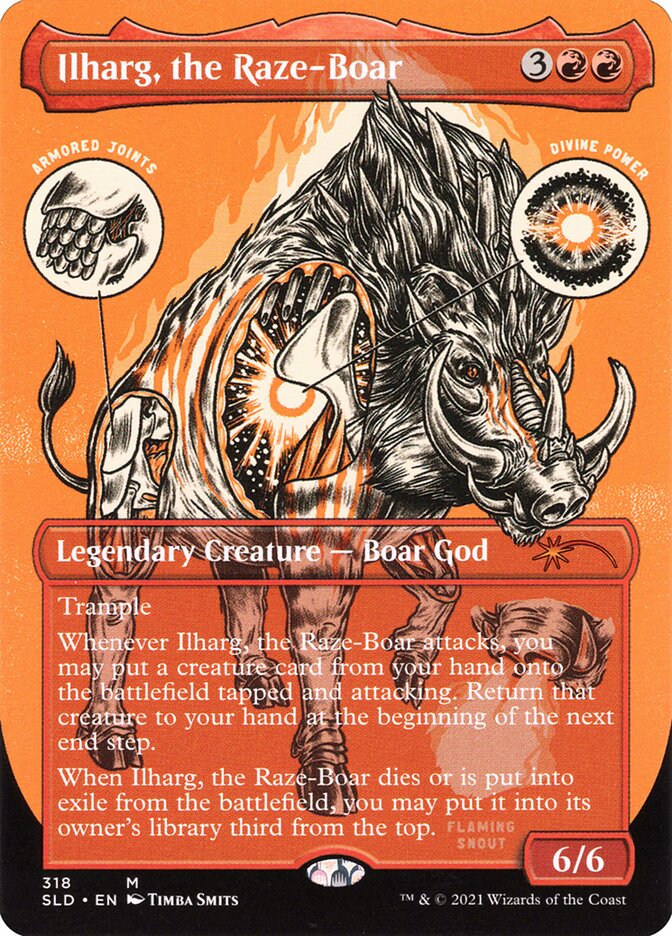 Ilharg, the Raze-Boar card front