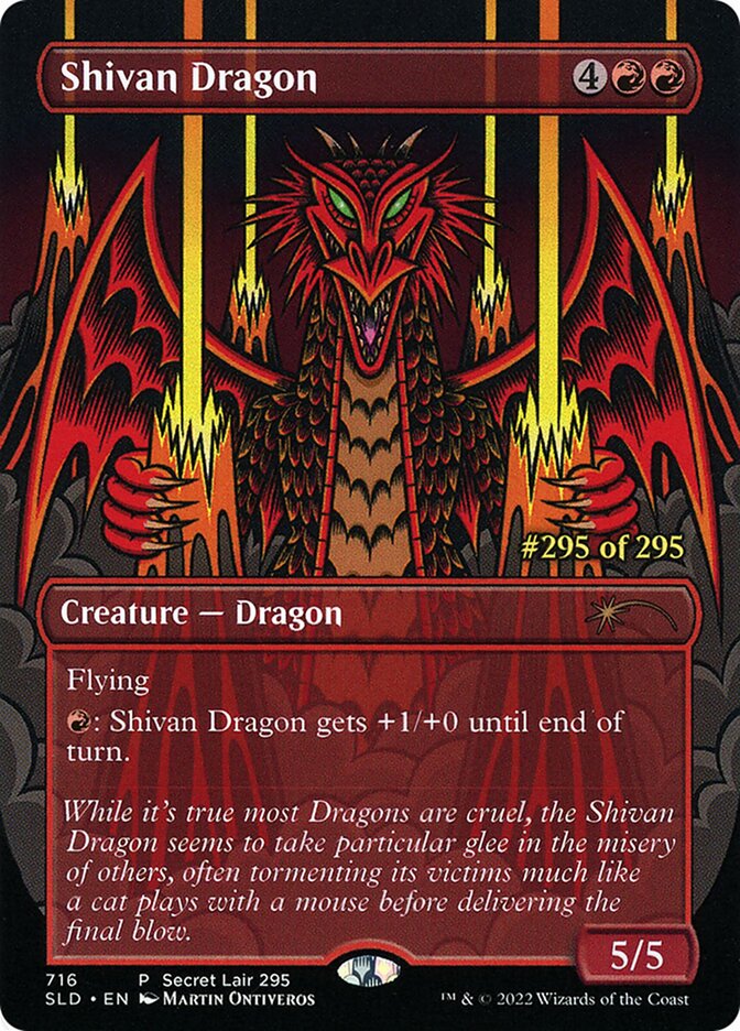 Shivan Dragon card front