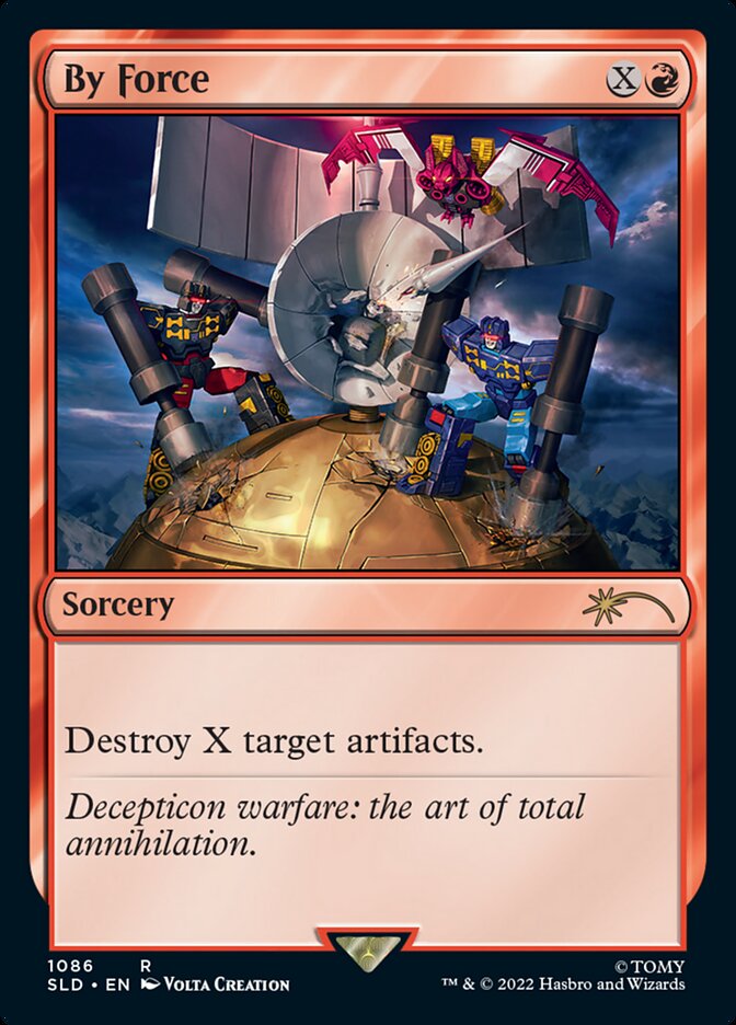 By Force card front