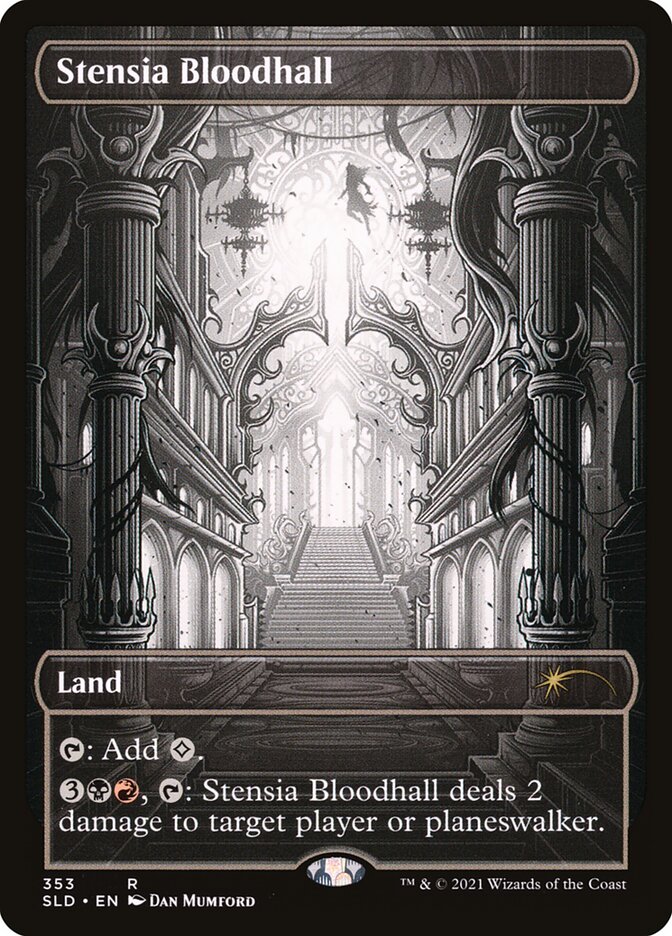 Stensia Bloodhall card front