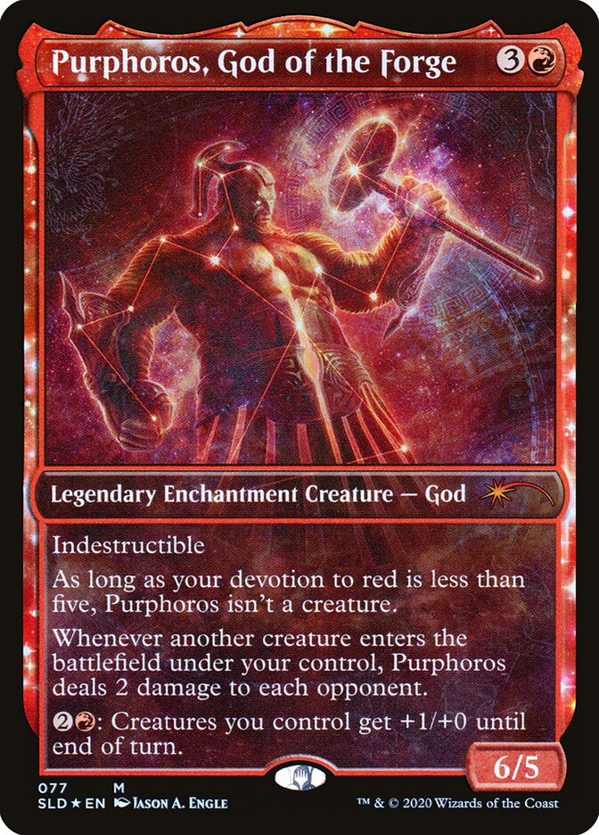 Purphoros, God of the Forge card front