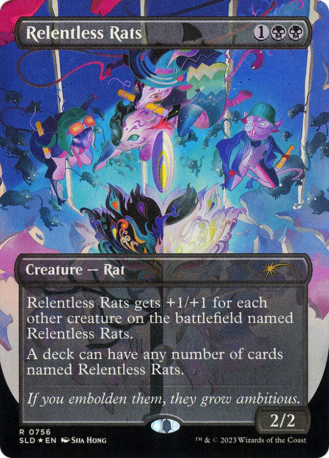 Relentless Rats card front