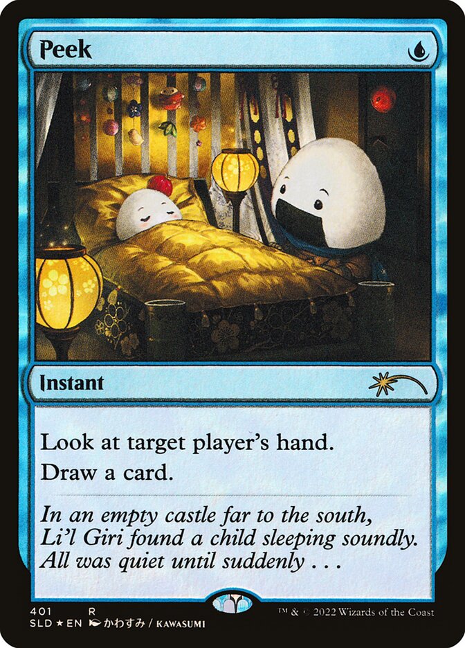 Peek card front