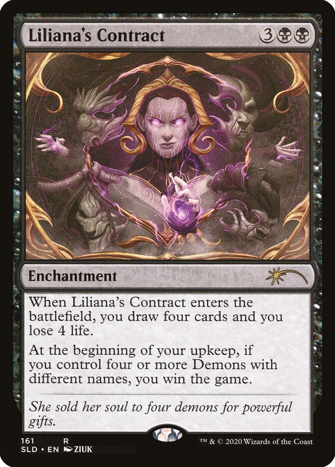 Liliana's Contract card front
