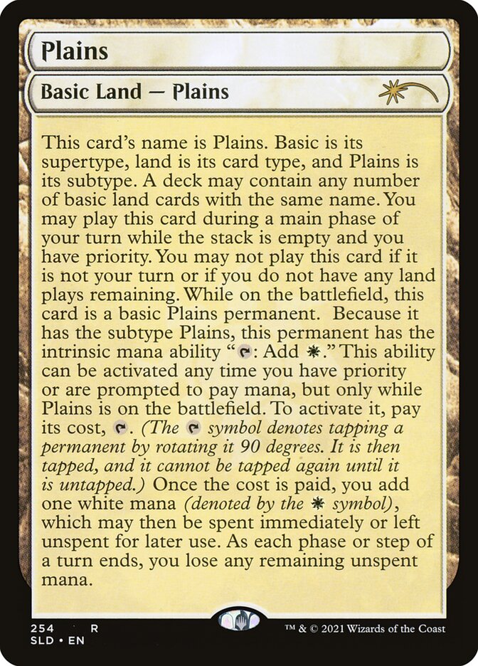 Plains card front