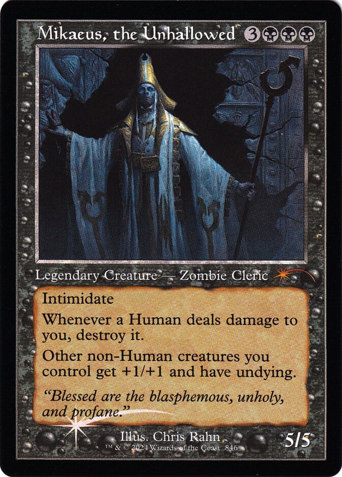 Mikaeus, the Unhallowed card front