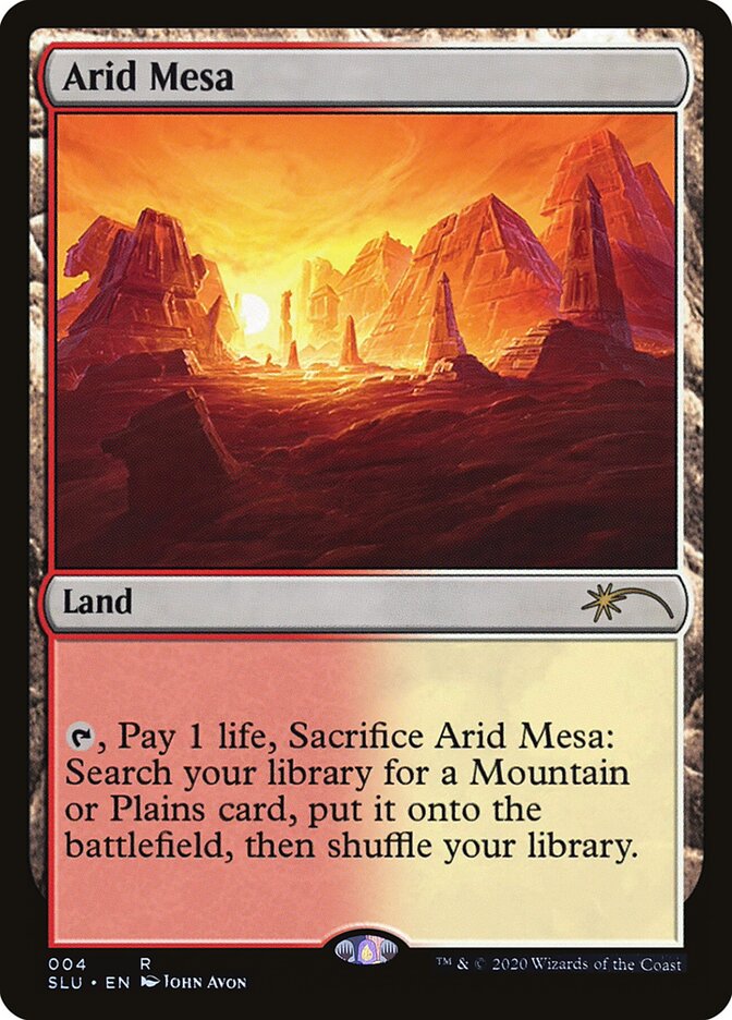 Arid Mesa card front