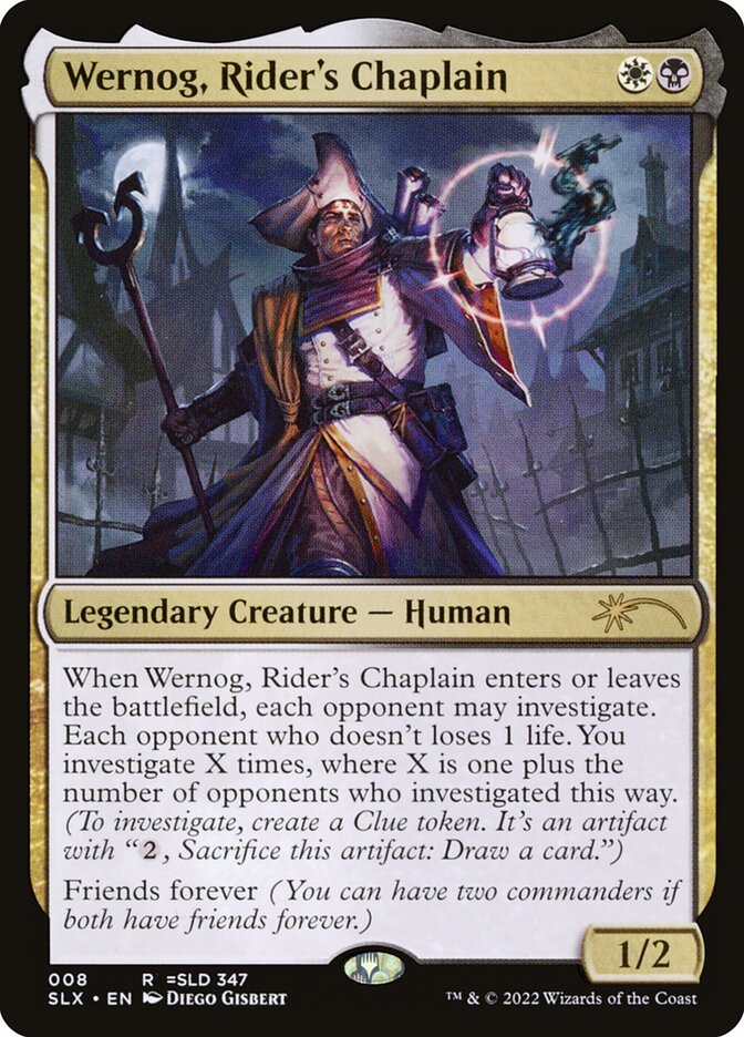 Wernog, Rider's Chaplain card front
