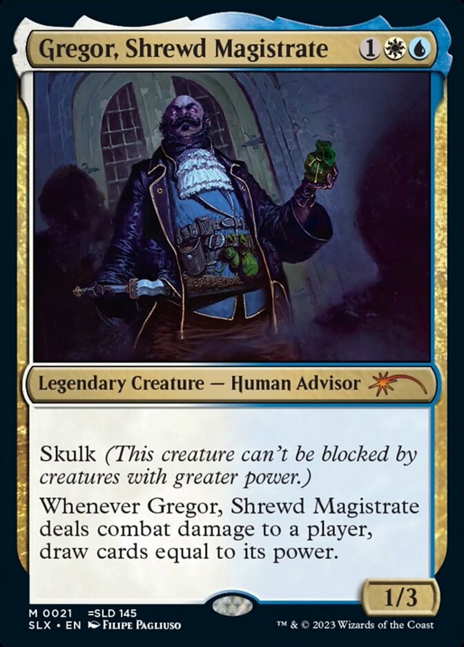 Gregor, Shrewd Magistrate card front