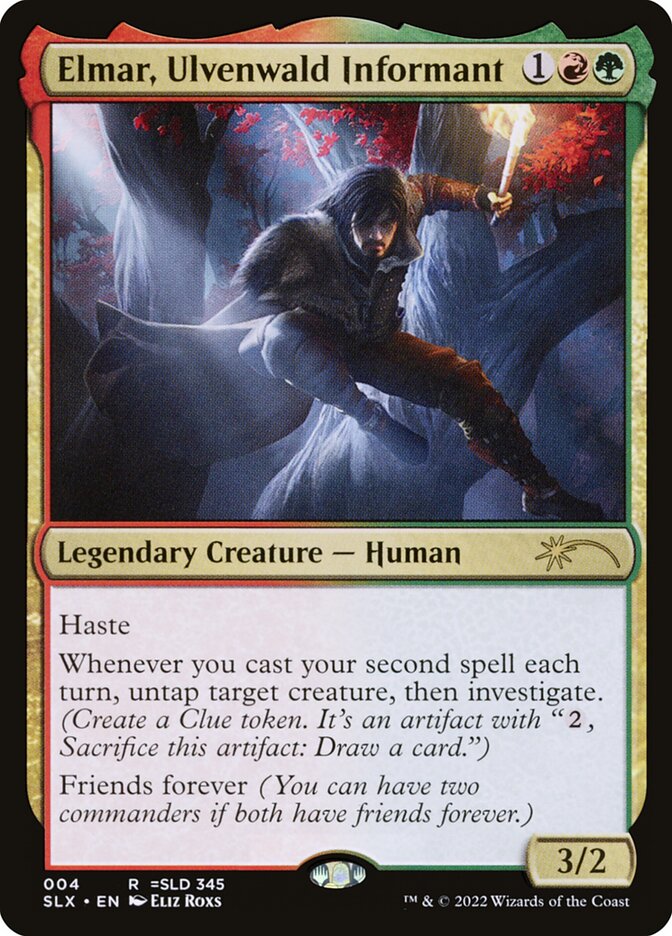 Elmar, Ulvenwald Informant card front