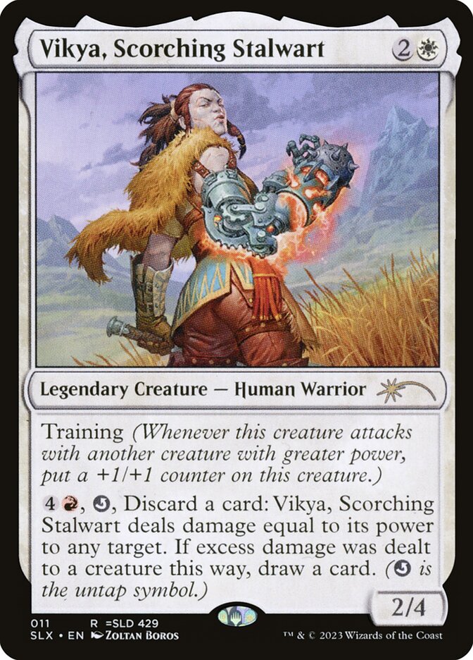 Vikya, Scorching Stalwart card front