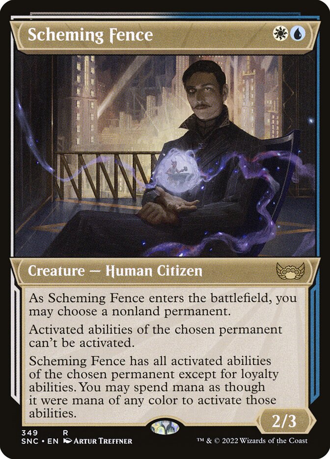 Scheming Fence card front