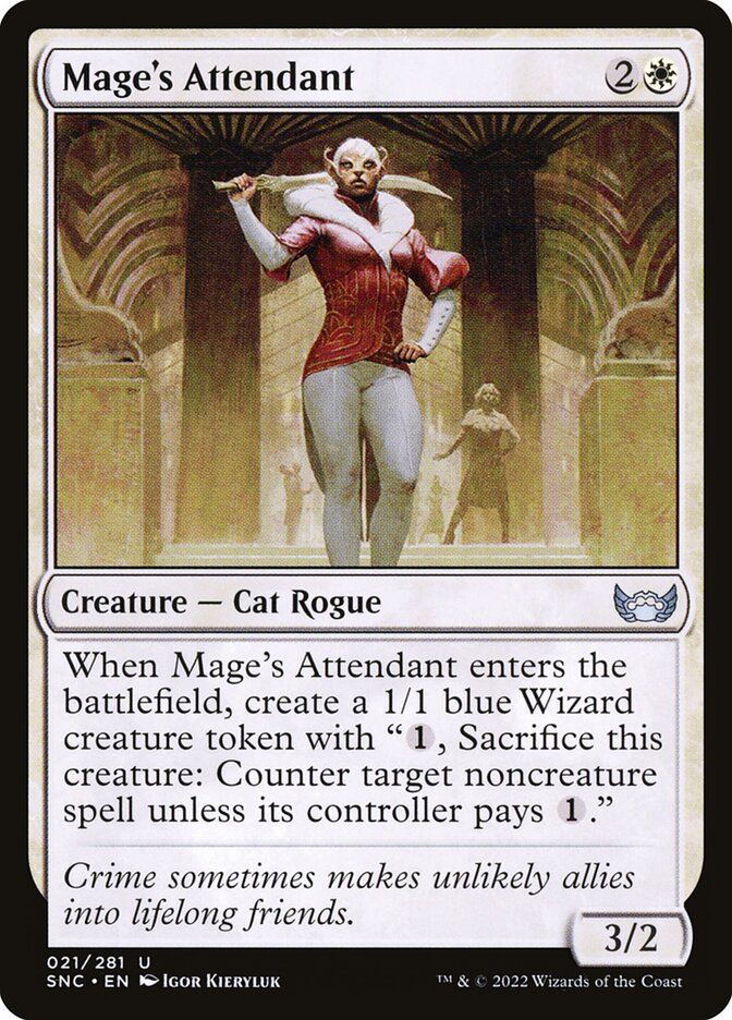 Mage's Attendant card front