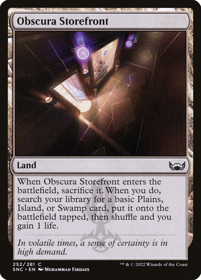 Obscura Storefront card front
