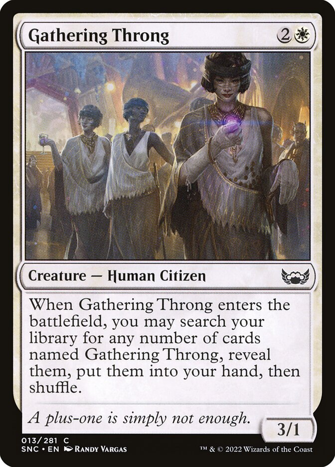 Gathering Throng card front