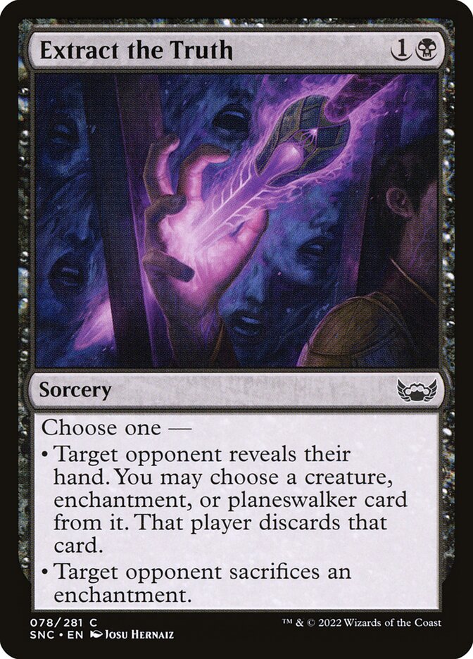 Extract the Truth card front