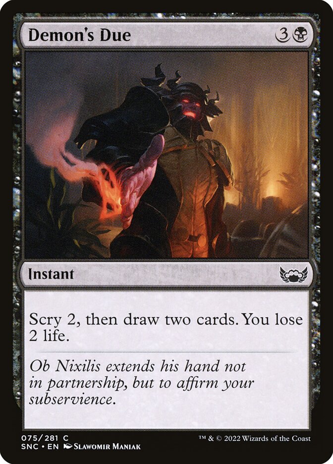 Demon's Due card front