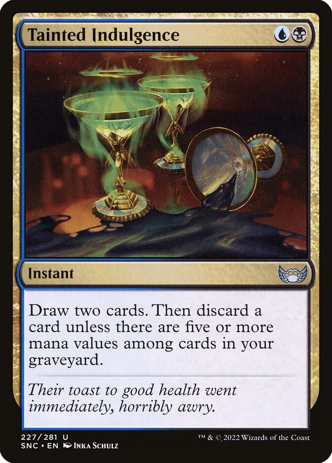 Tainted Indulgence card front