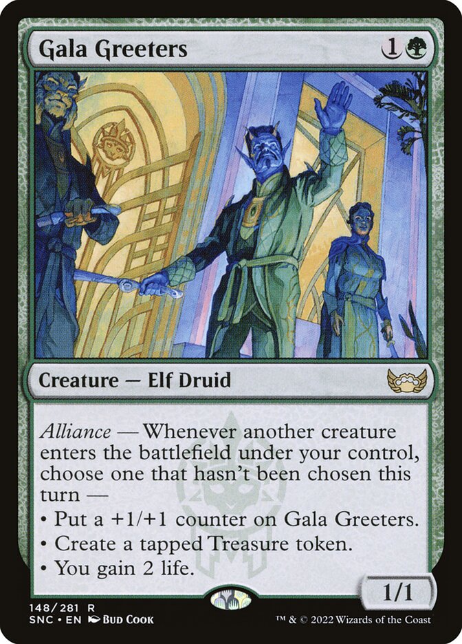 Gala Greeters card front