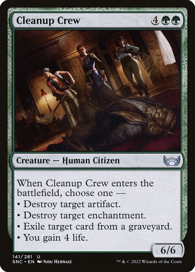 Cleanup Crew card front