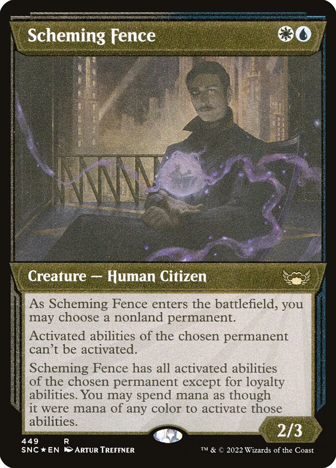 Scheming Fence card front