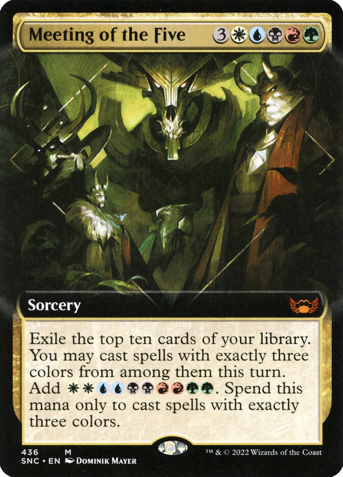 Meeting of the Five card front