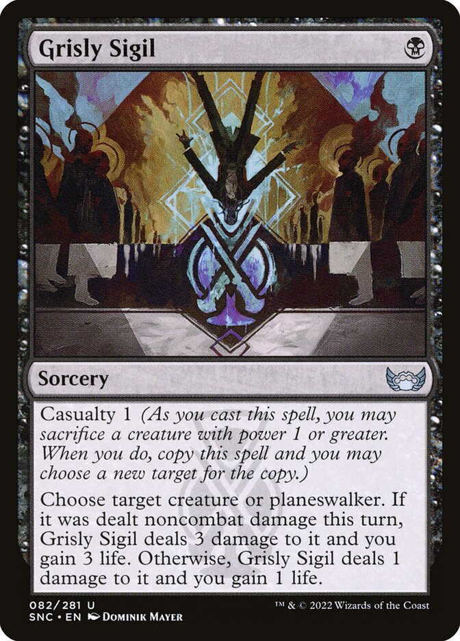 Grisly Sigil card front