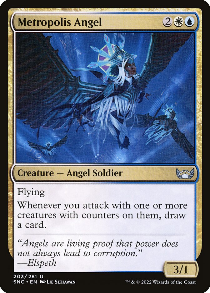 Metropolis Angel card front