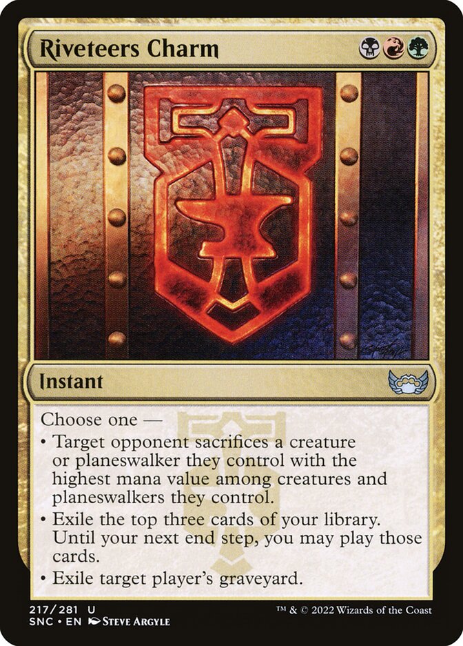 Riveteers Charm card front