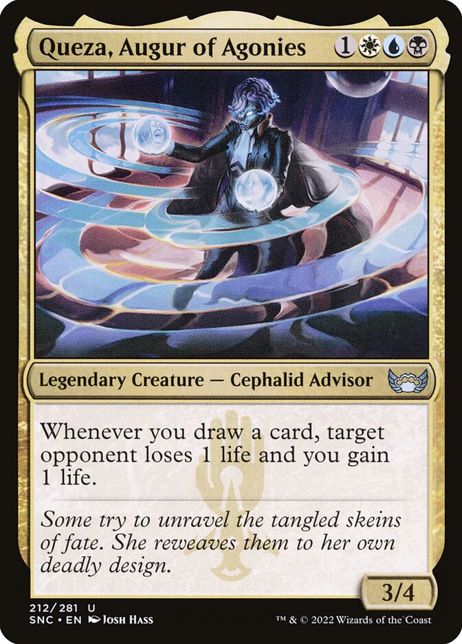 Queza, Augur of Agonies card front