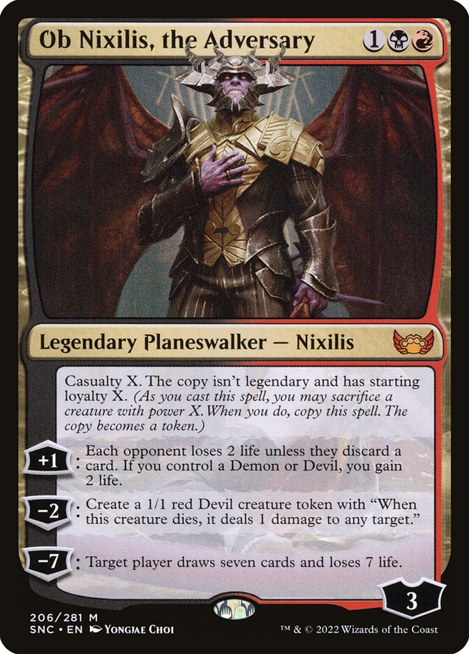 Ob Nixilis, the Adversary card front