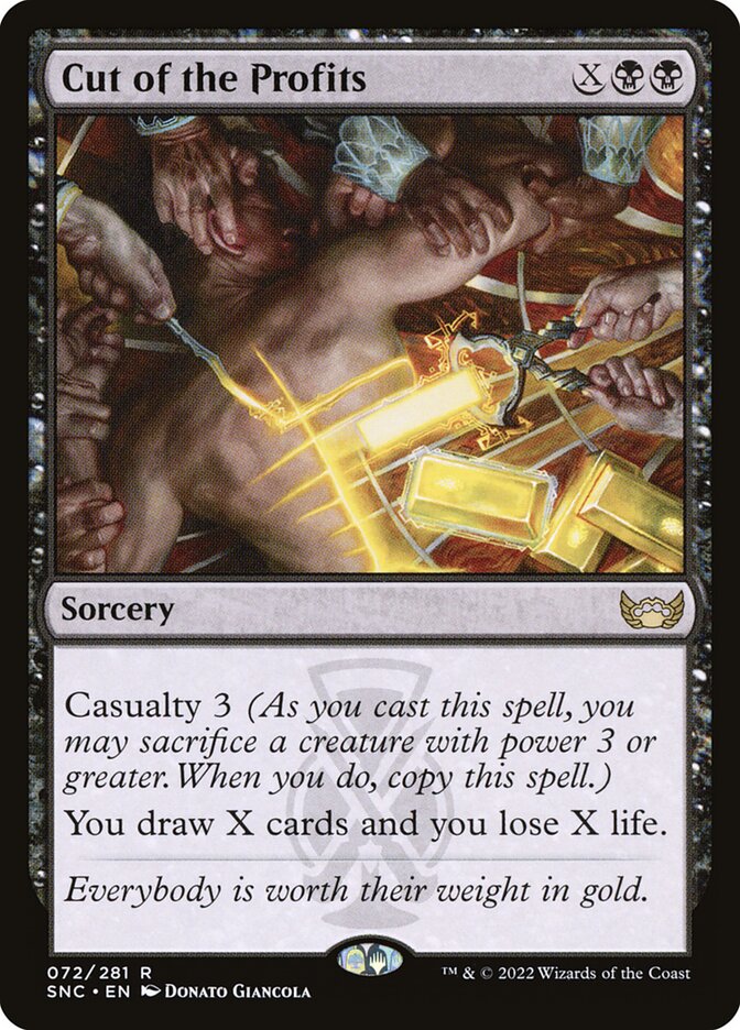 Cut of the Profits card front