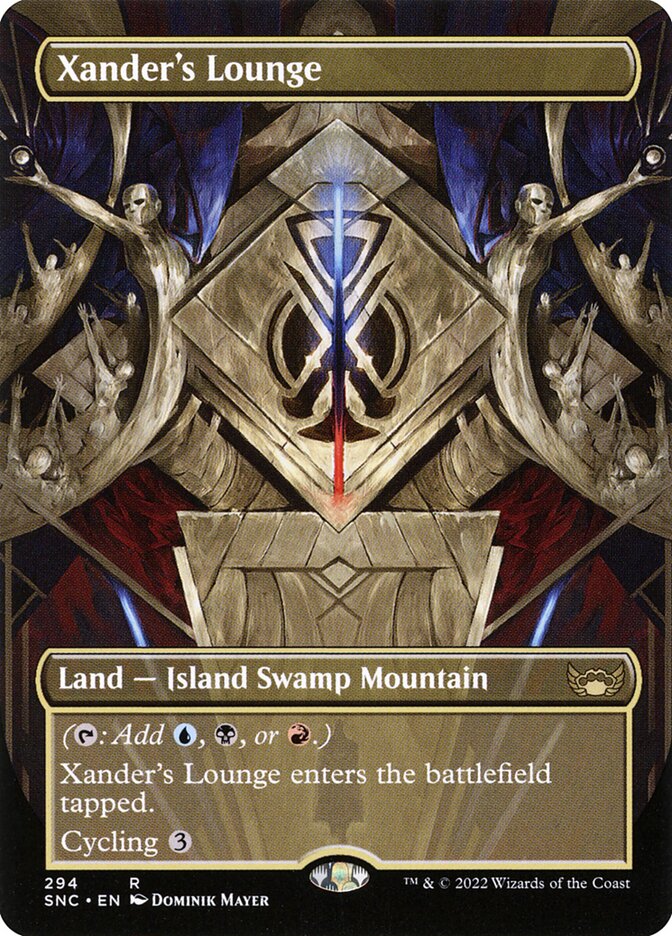 Xander's Lounge card front