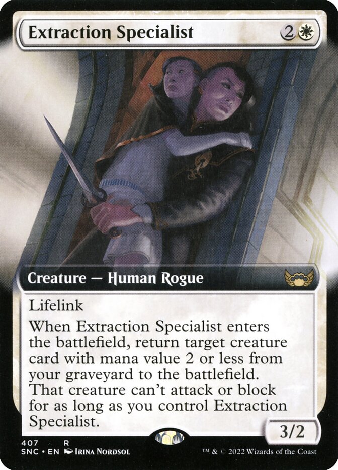 Extraction Specialist card front