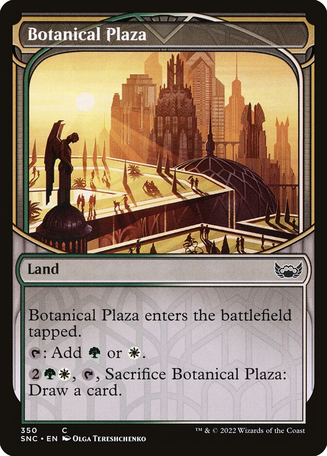 Botanical Plaza card front