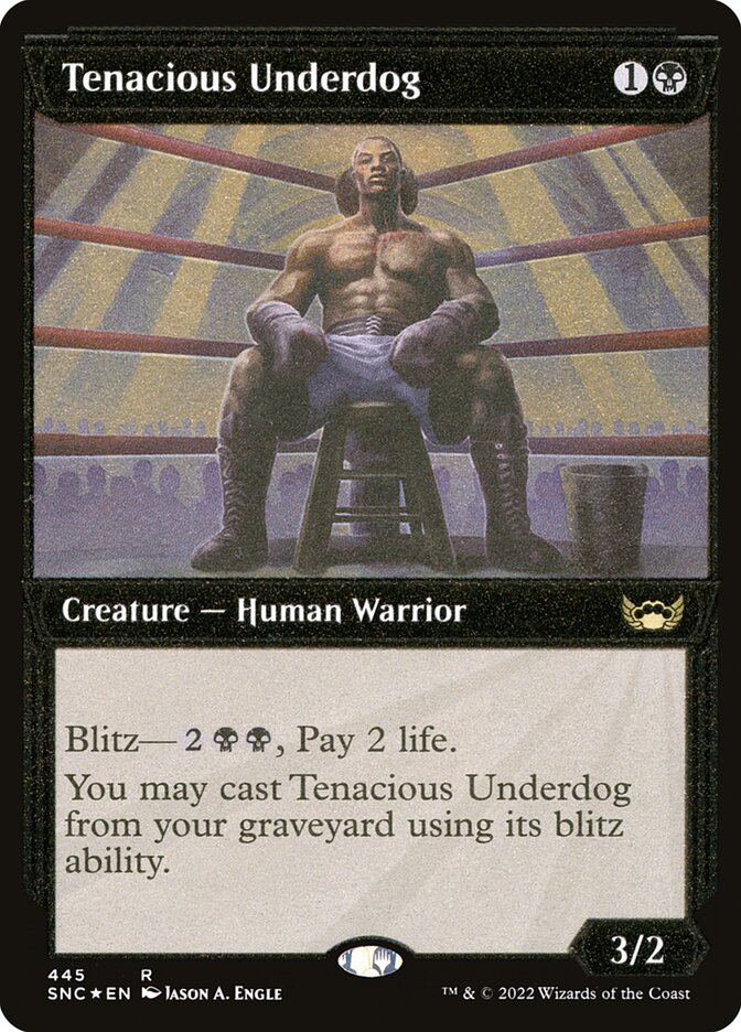 Tenacious Underdog card front