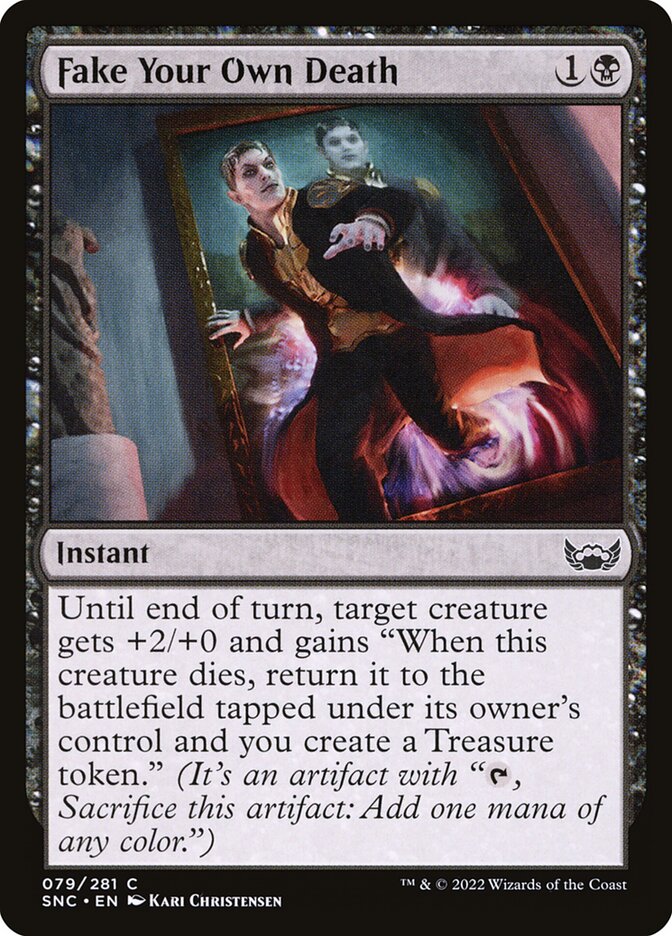 Fake Your Own Death card front