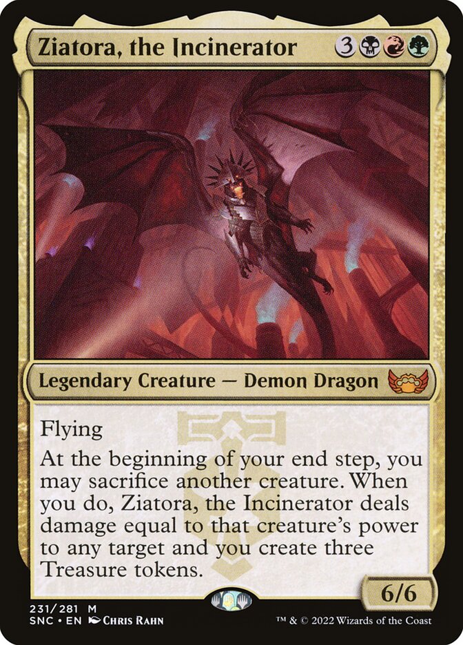 Ziatora, the Incinerator card front